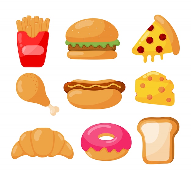 Download Free Fast Food Icons Set Cartoon Style Isolated Premium Vector Use our free logo maker to create a logo and build your brand. Put your logo on business cards, promotional products, or your website for brand visibility.