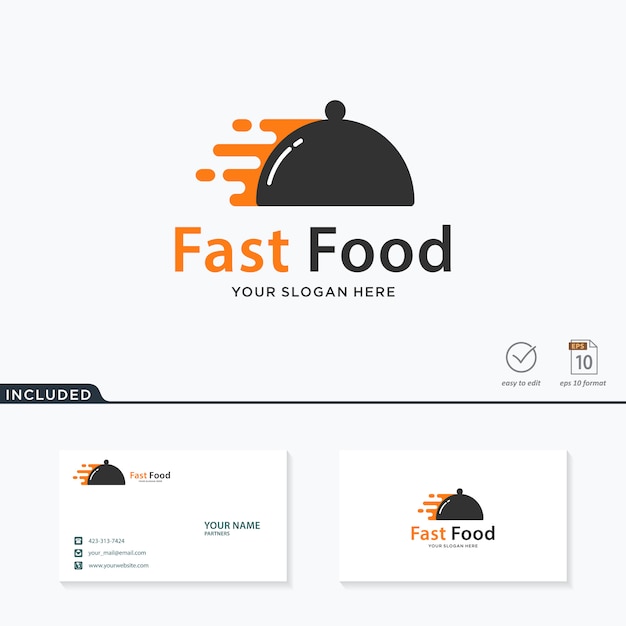 Fast Food Logo Design Premium Vector