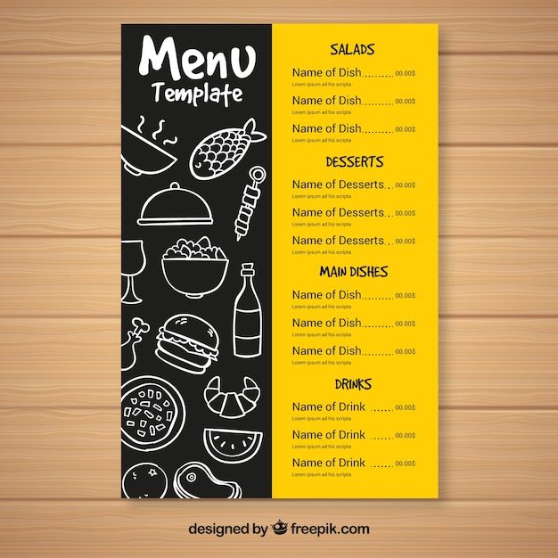 Cafe Menu Template Free from image.freepik.com