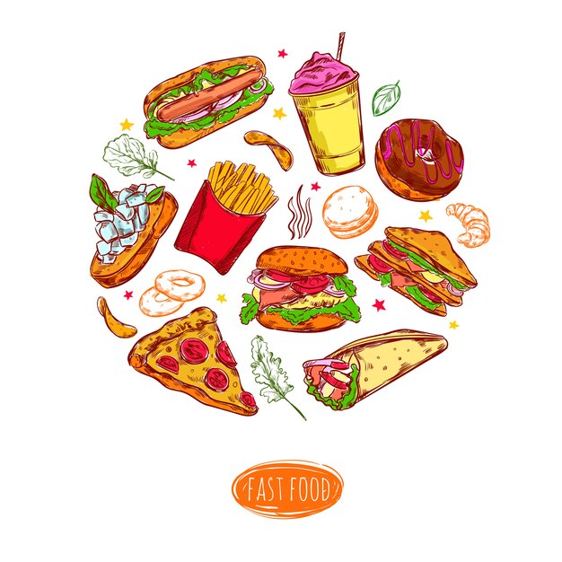 Download Free Fast Food Round Composition Illustration Free Vector Use our free logo maker to create a logo and build your brand. Put your logo on business cards, promotional products, or your website for brand visibility.