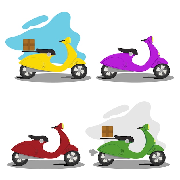 Download Free Fast And Free Delivery Of Products Food Goods Set Of Scooters Use our free logo maker to create a logo and build your brand. Put your logo on business cards, promotional products, or your website for brand visibility.