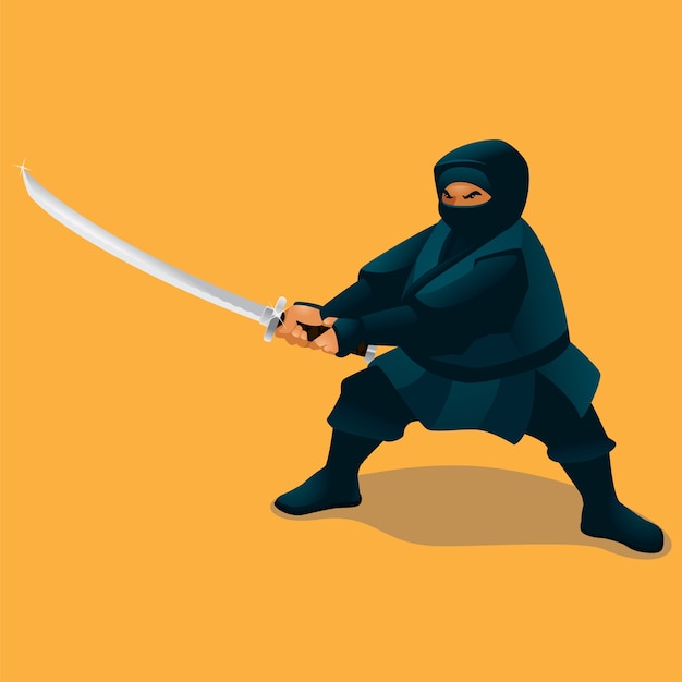 fat sneaky ninja silhouettes