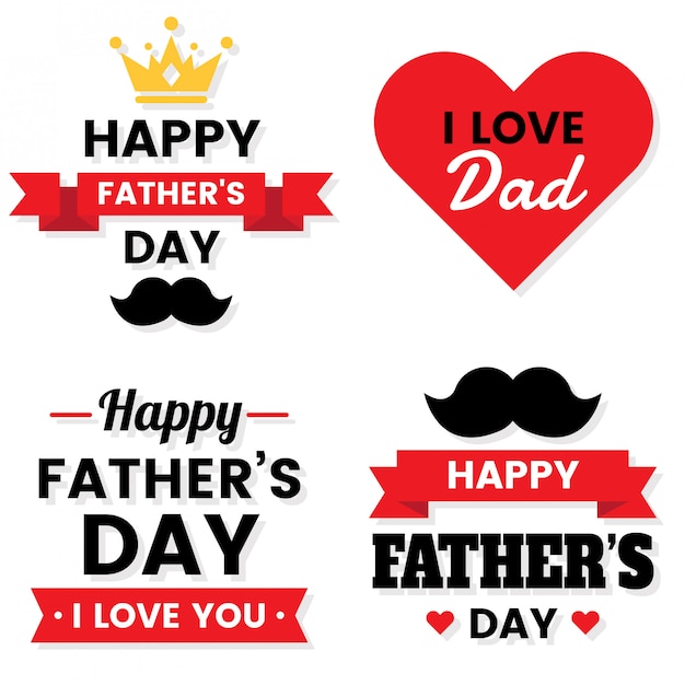 Download Father day birthday vector logo for banner Vector ...