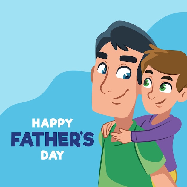 Free Vector | Father's day celebration flat design