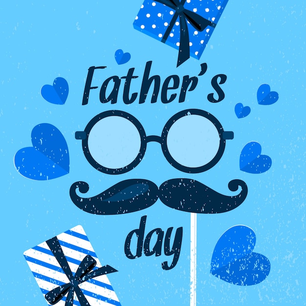 Free Vector | Father's day concept in flat design