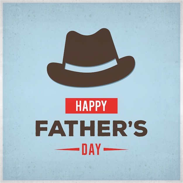 Father\'s day design with hat