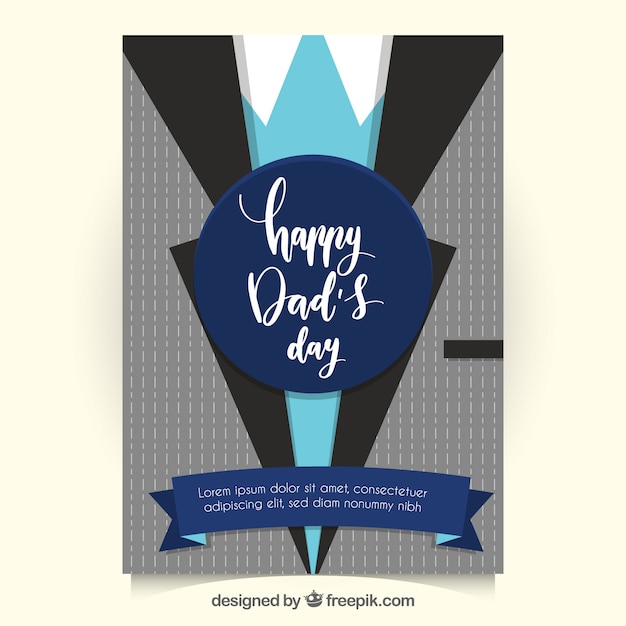 free-vector-father-s-day-greeting-card-template