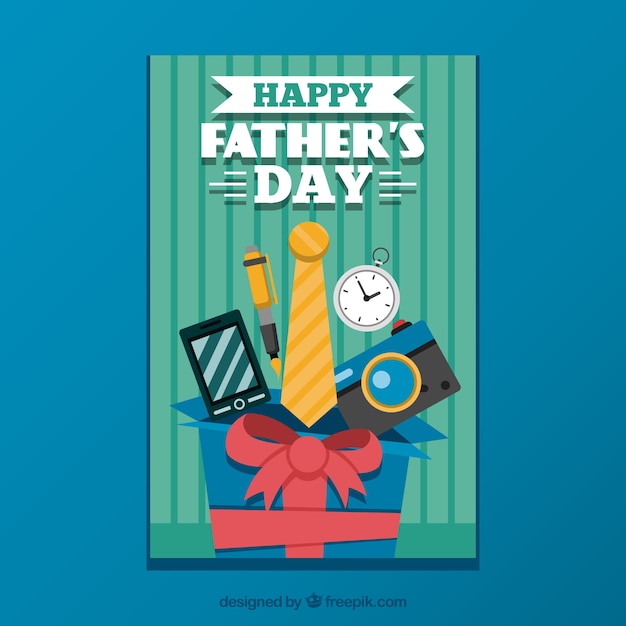 Download Free Vector | Father's day greeting card