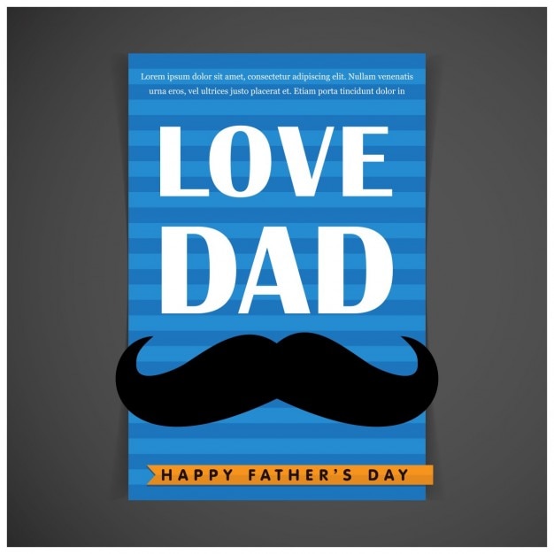 Father's day poster template