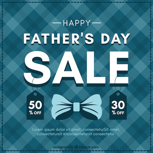 Father\'s day sale background with\
pattern