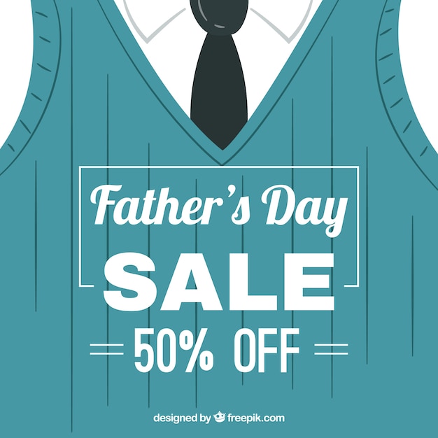 Father\'s day sale background with suit