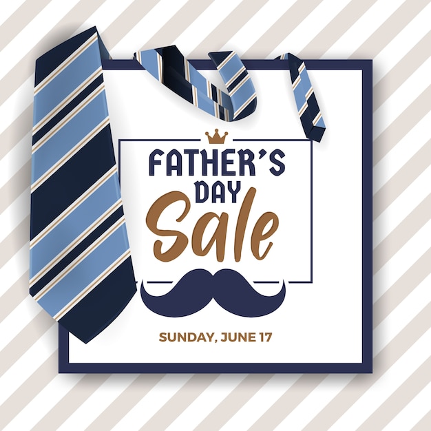 Premium Vector | Father's day sale promotion banner