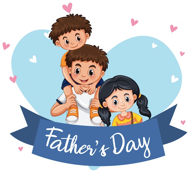 A father's day template Vector | Premium Download