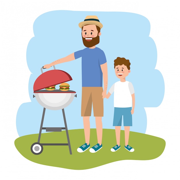 Download Father and son | Premium Vector