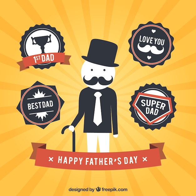 Fathers day badges