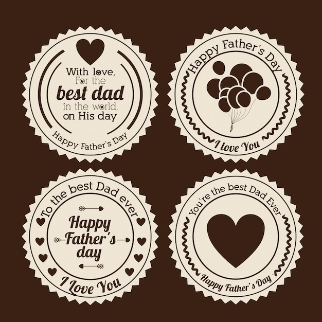 Download Fathers day design Vector | Premium Download