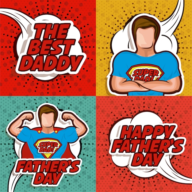 Download Premium Vector | Fathers day design