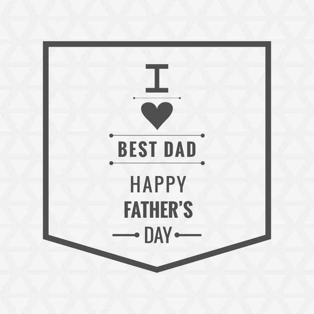 Fathers day modern card with cute phrase