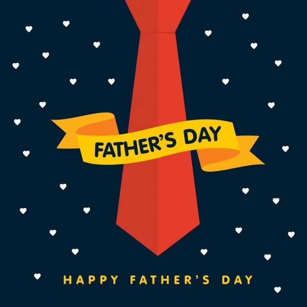 Fathers day ribbon with tie background