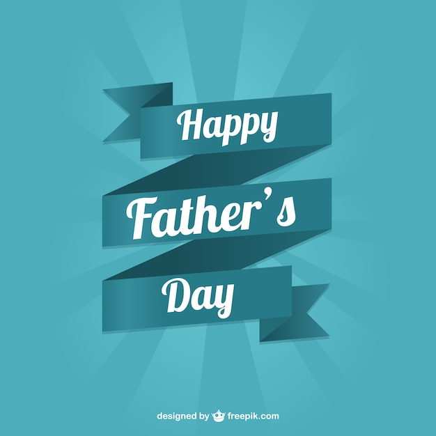 Free Vector | Fathers day ribbon