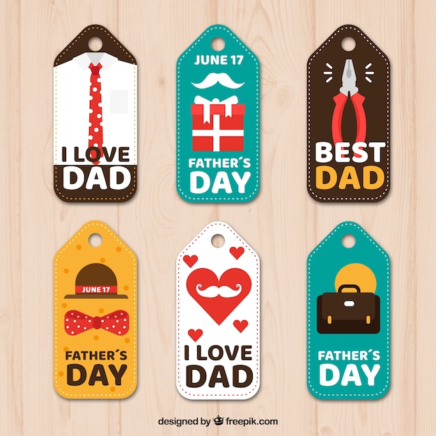 Fathers day tag collection