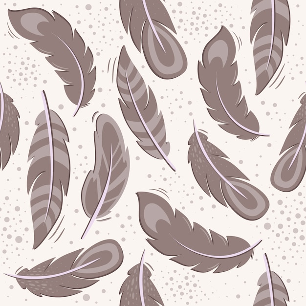 Download Free Vector | Feather pattern background