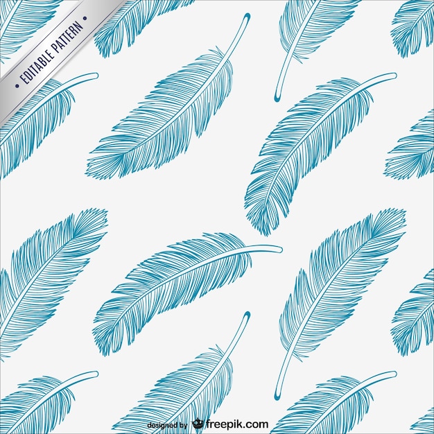 Download Feathers editable pattern | Free Vector