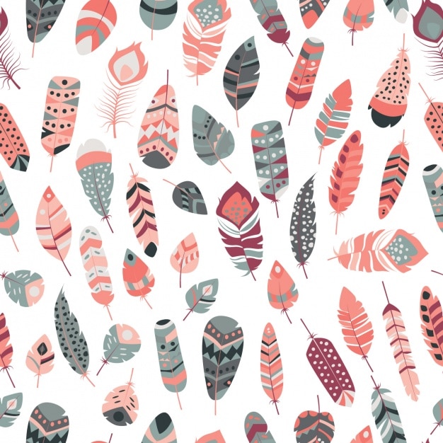 Premium Vector Feathers pattern design