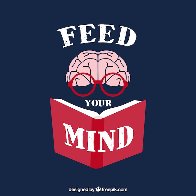 Feed Your Mind Vector Free Download