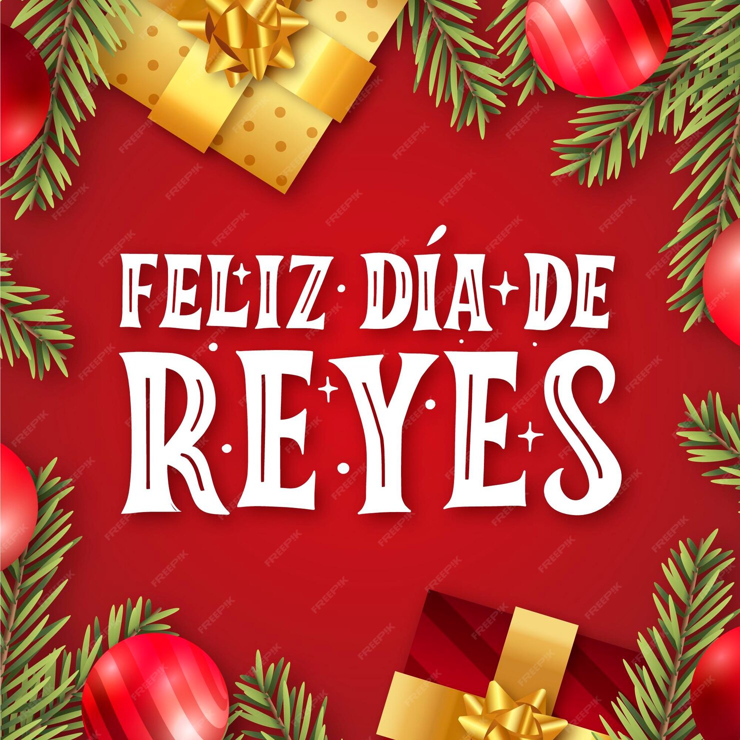 Free Vector Feliz Dia De Reyes Lettering 