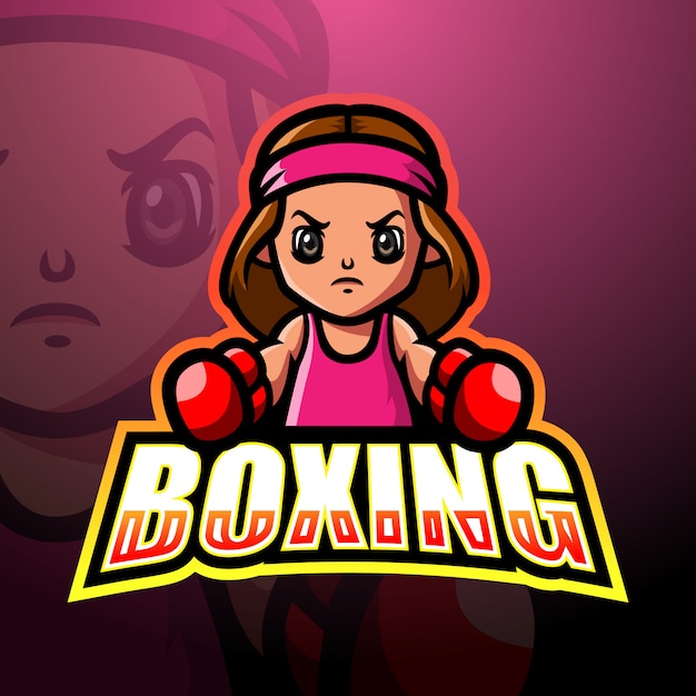 Download Free Female Boxer Mascot Esport Logo Design Premium Vector Use our free logo maker to create a logo and build your brand. Put your logo on business cards, promotional products, or your website for brand visibility.