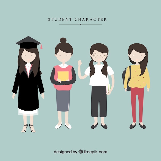 Female student characters