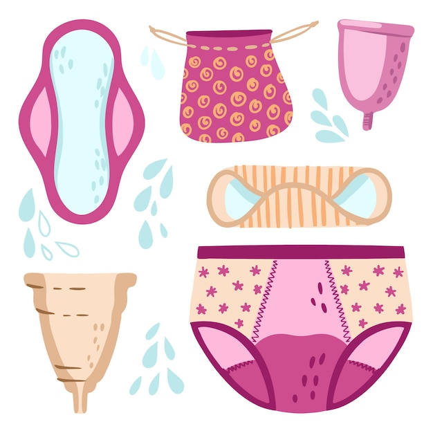 Free Vector Feminine Hygiene Products Concept 5622