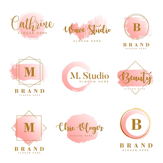 Download Free Feminine Logo Collections Template Premium Vector Premium Vector Use our free logo maker to create a logo and build your brand. Put your logo on business cards, promotional products, or your website for brand visibility.
