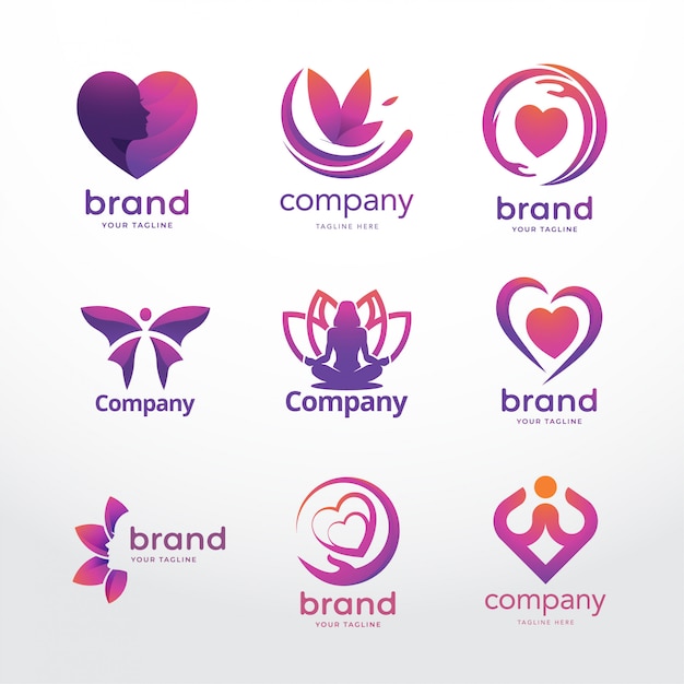 Download Free Feminine Logo Template Premium Vector Use our free logo maker to create a logo and build your brand. Put your logo on business cards, promotional products, or your website for brand visibility.