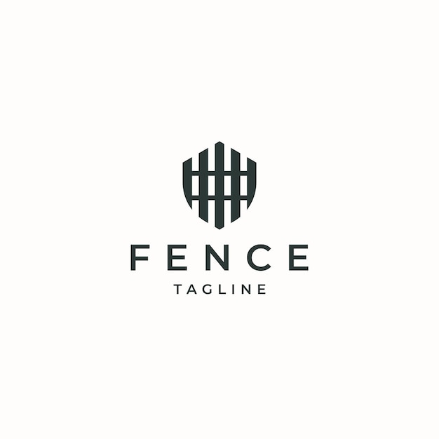 Premium Vector | Fence logo icon design template vector