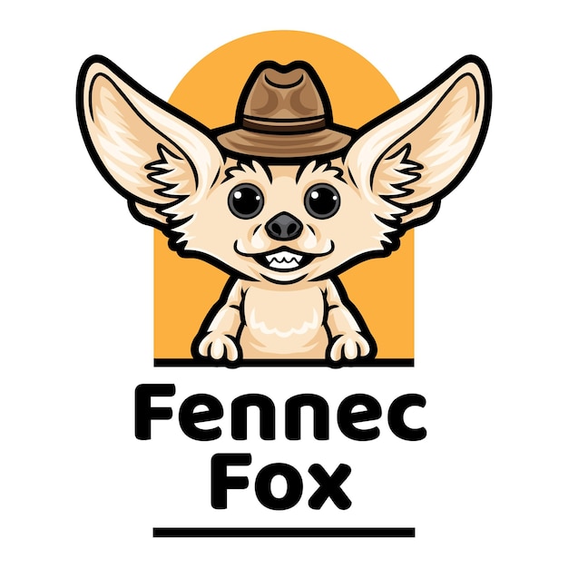 Premium Vector | Fennec fox mascot logo