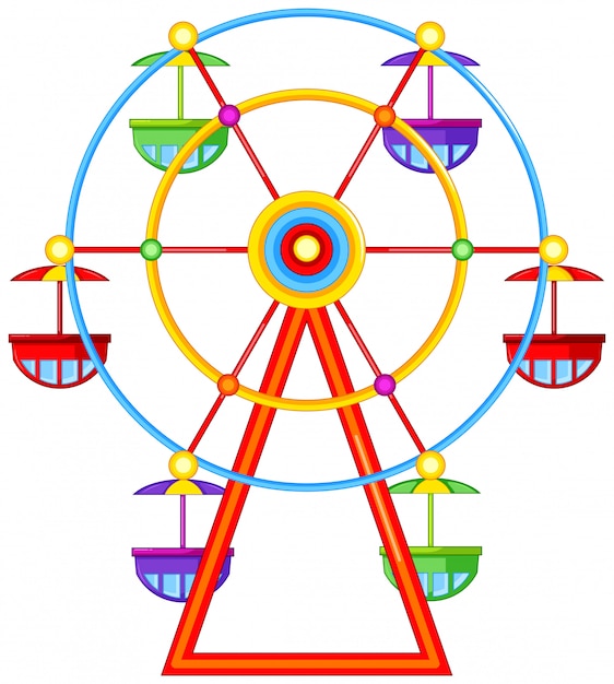 Free Vector | A ferris wheel ride