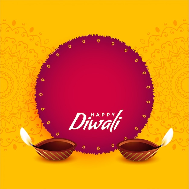 Festival greeting design for diwali