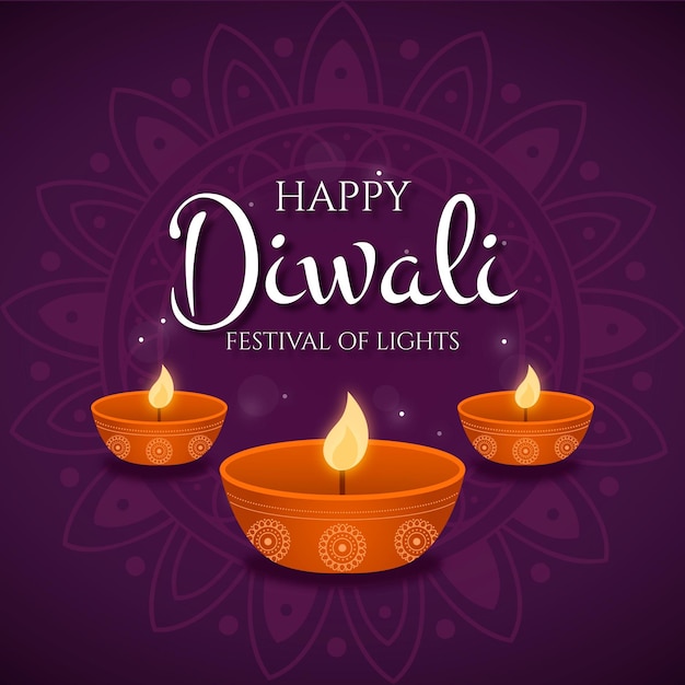 Free Vector | Festival of lights flat design