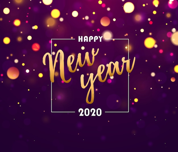 Festive purple background. happy new year. | Premium Vector