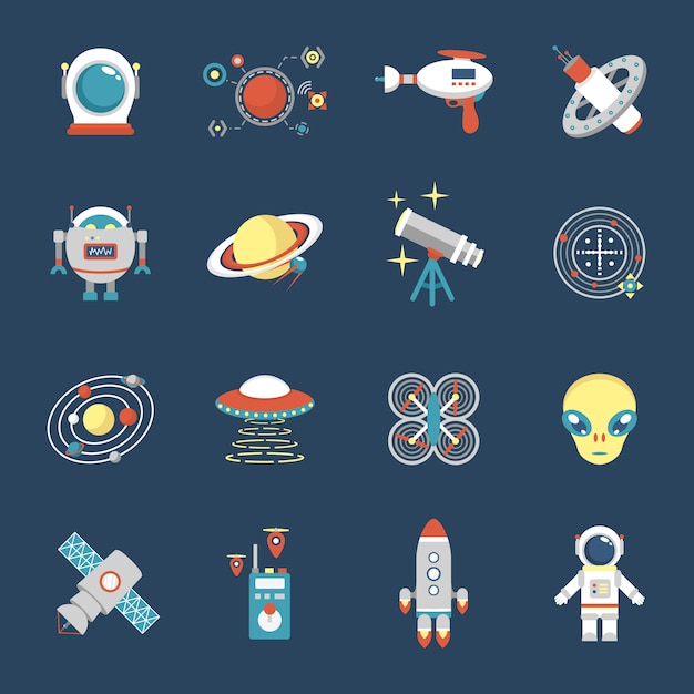 Download Free Vector | Fiction icon set