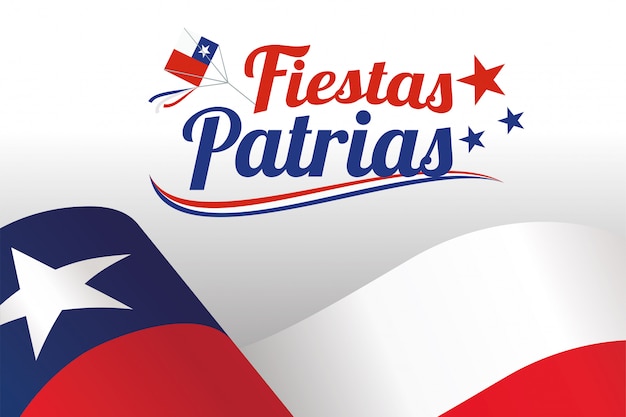 Fiestas patrias - independence day celebration of chile | Premium Vector