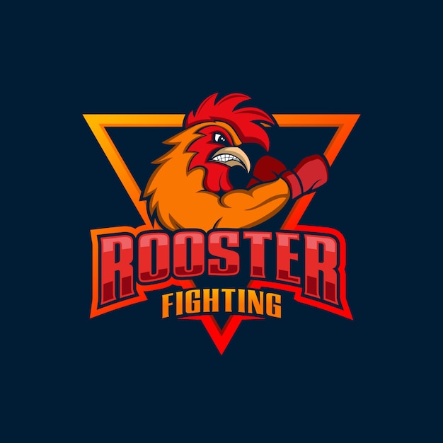 Premium Vector Fighting rooster illustration