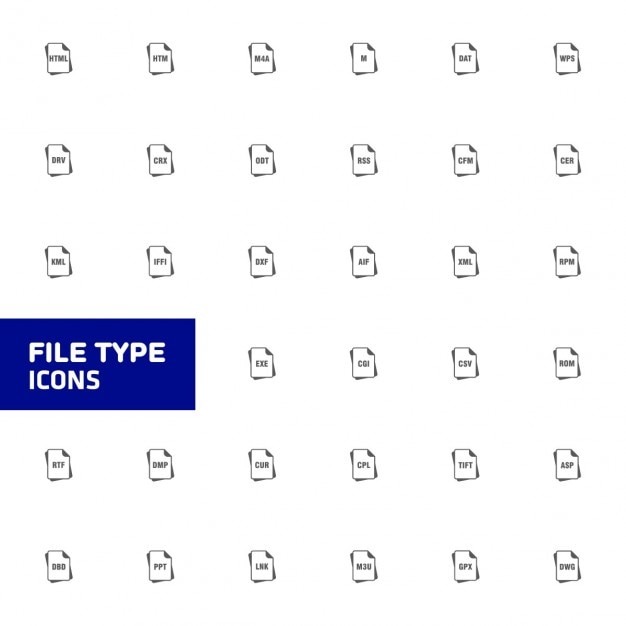 Free Vector | File type icons