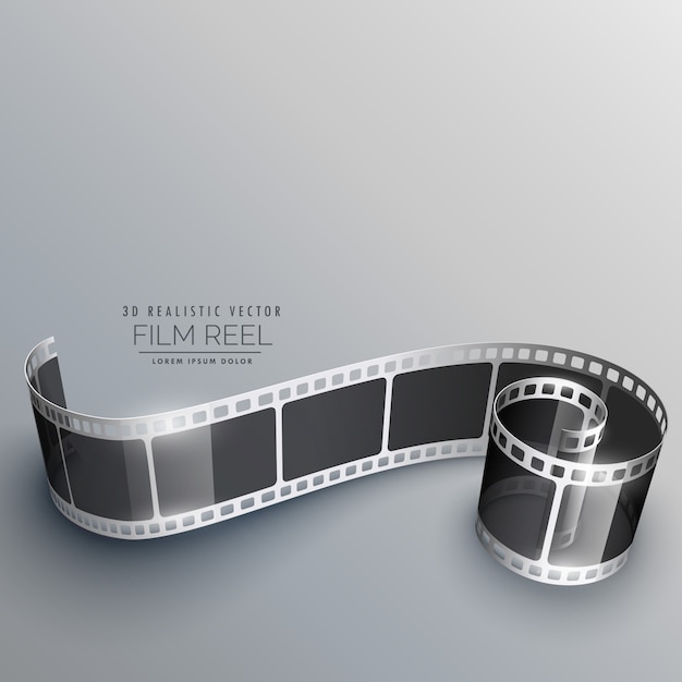 Film reel cinematic background Free Vector