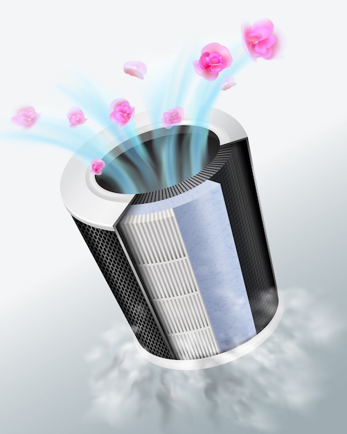 Premium Vector Filters for air purifiers that provide high efficiency