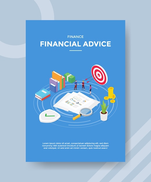 free-vector-financial-advice-flyer-template