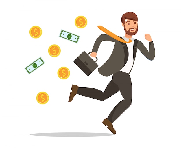 Financial trouble lossing money | Premium Vector