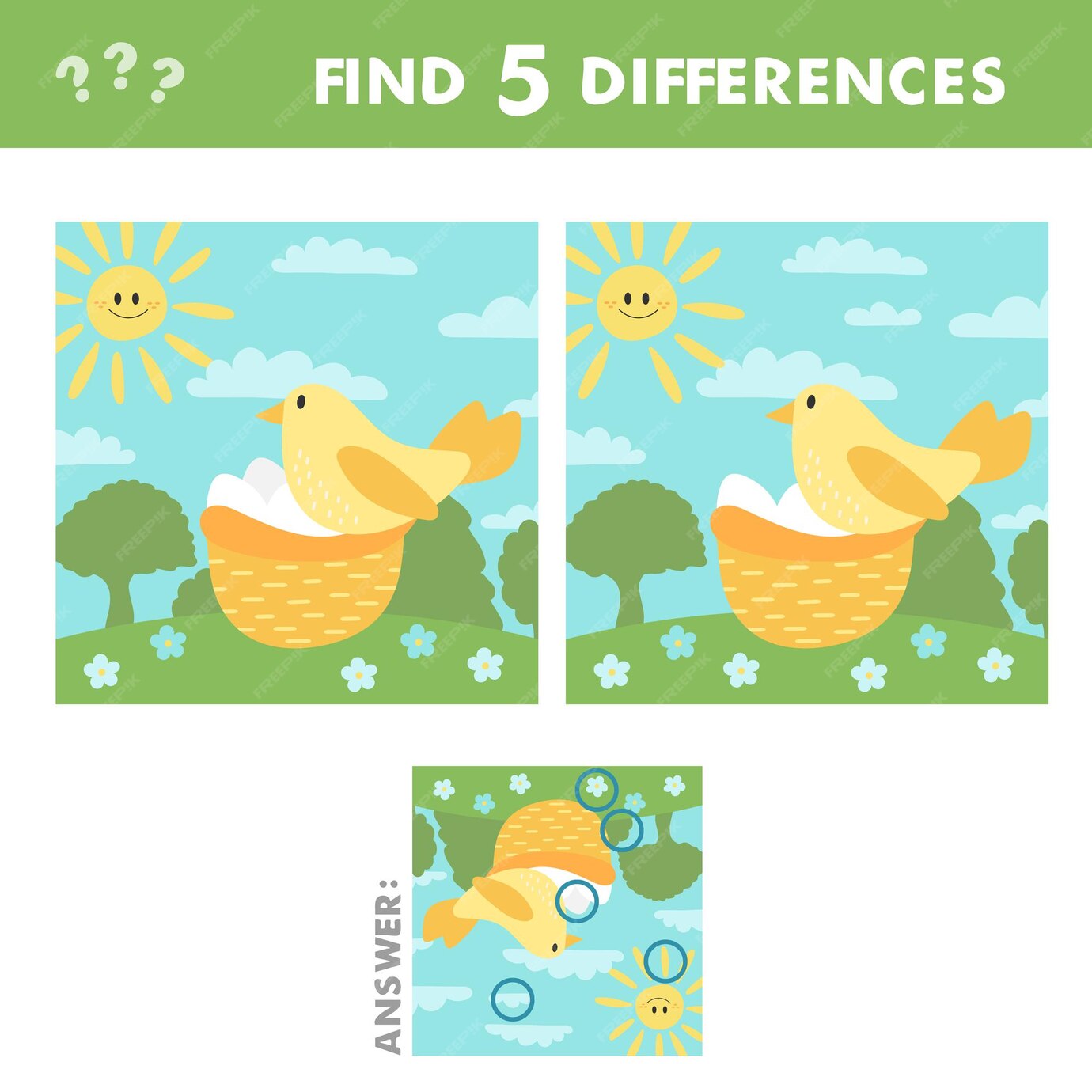 Premium Vector | Find differences game for children activity page with ...